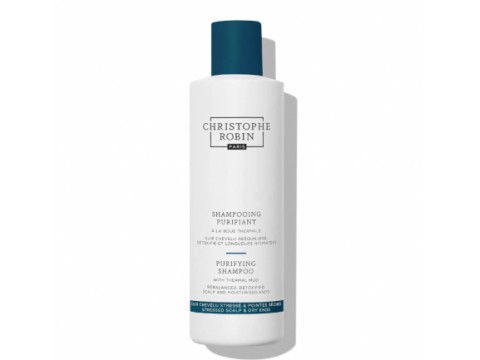 Christophe Robin PURIFYING SHAMPOO valantis šampūnas su terminiu moliu, 250ml